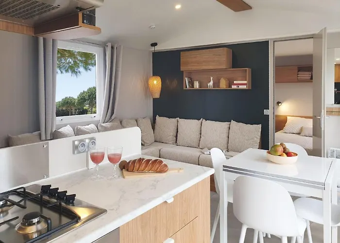 Le Du Ferret - Mobil Premium Avec Vue Bassin D'arcachon Campingplads Claouey